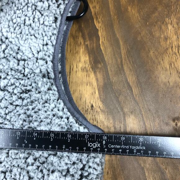 Thread & Supply Womens Vest Charcoal Fleece Sherpa Sleeveless Full Zip XS - Picture 4 of 10